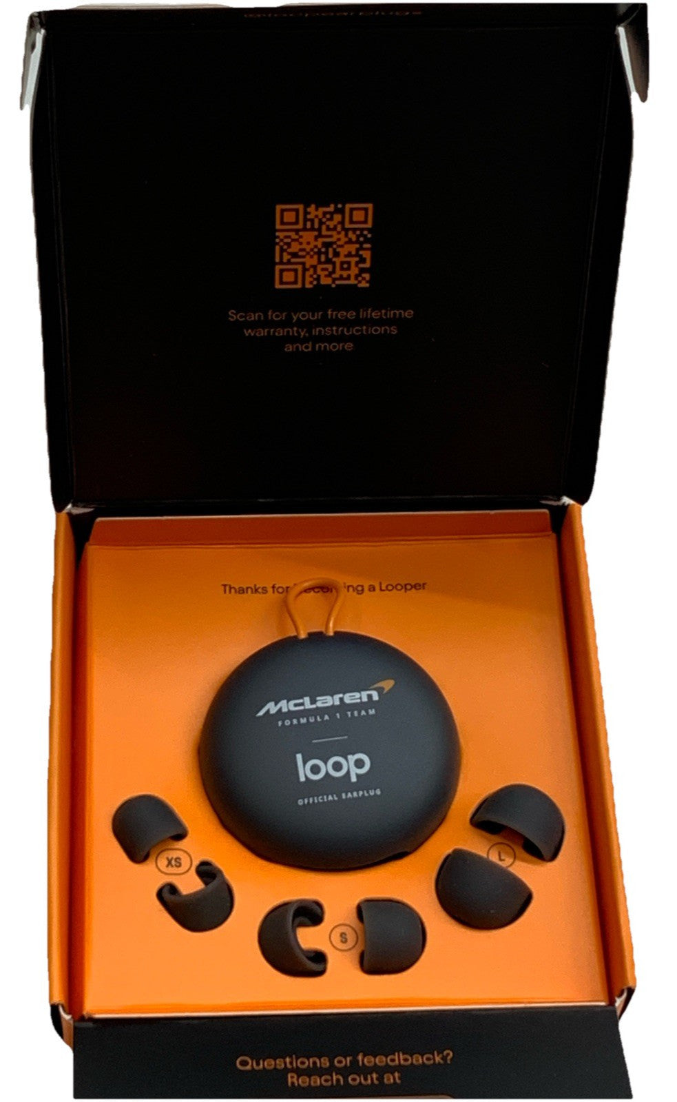 Loop Earplugs McLaren Formula 1 Team for Focus, Motor Sports, Travel and More