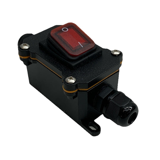 Waterproof Switch For High-power Electrical Appliances Waterproof 25A IP65 Black