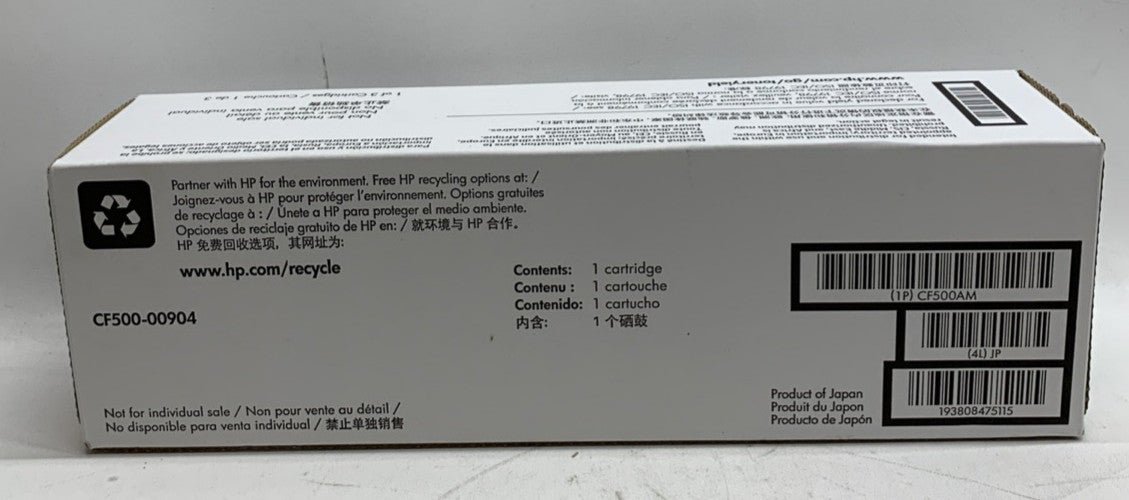 HP 202A Laserjet Cartridge CF500AM Cyan Toner Print Ink Genuine Replacement