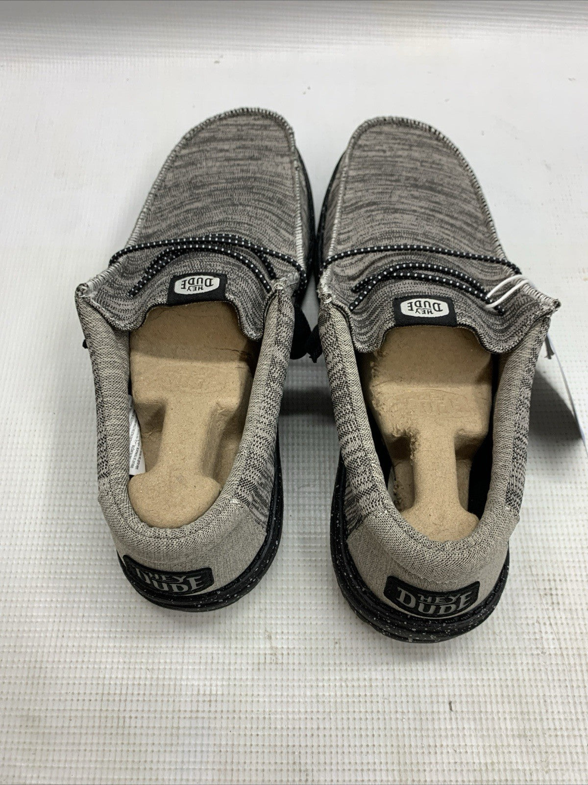 Hey Dude Wally Sport Knit Dark Grey Men's Loafers 40536-02 Size M9 Slip On Shoes