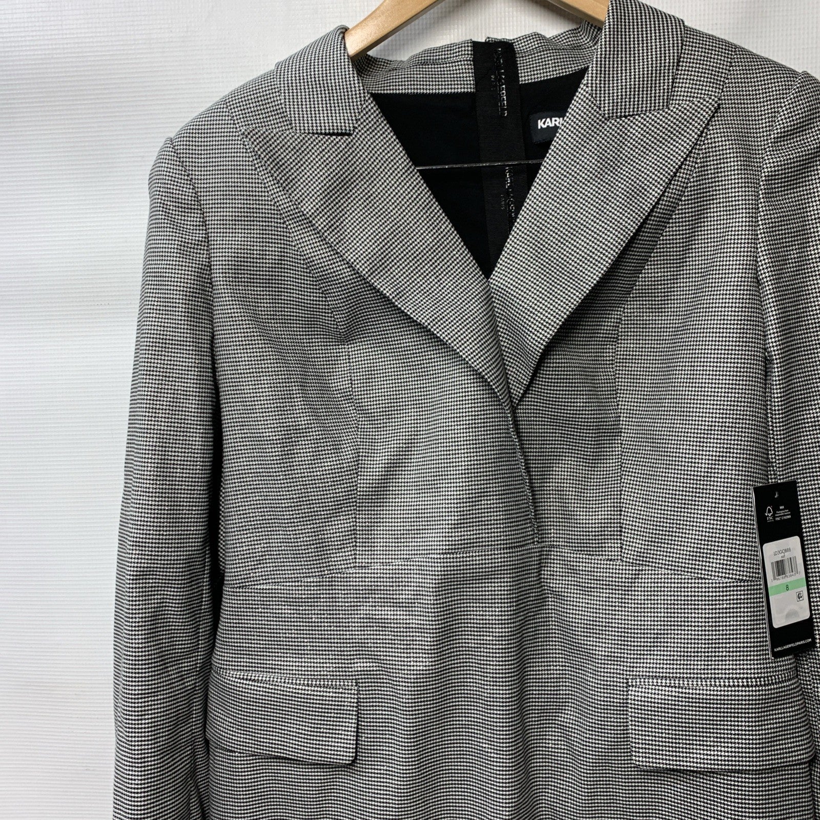 Karl Lagerfeld Paris Women's Blazer Dress Long Sleeve with Pockets - Size 8