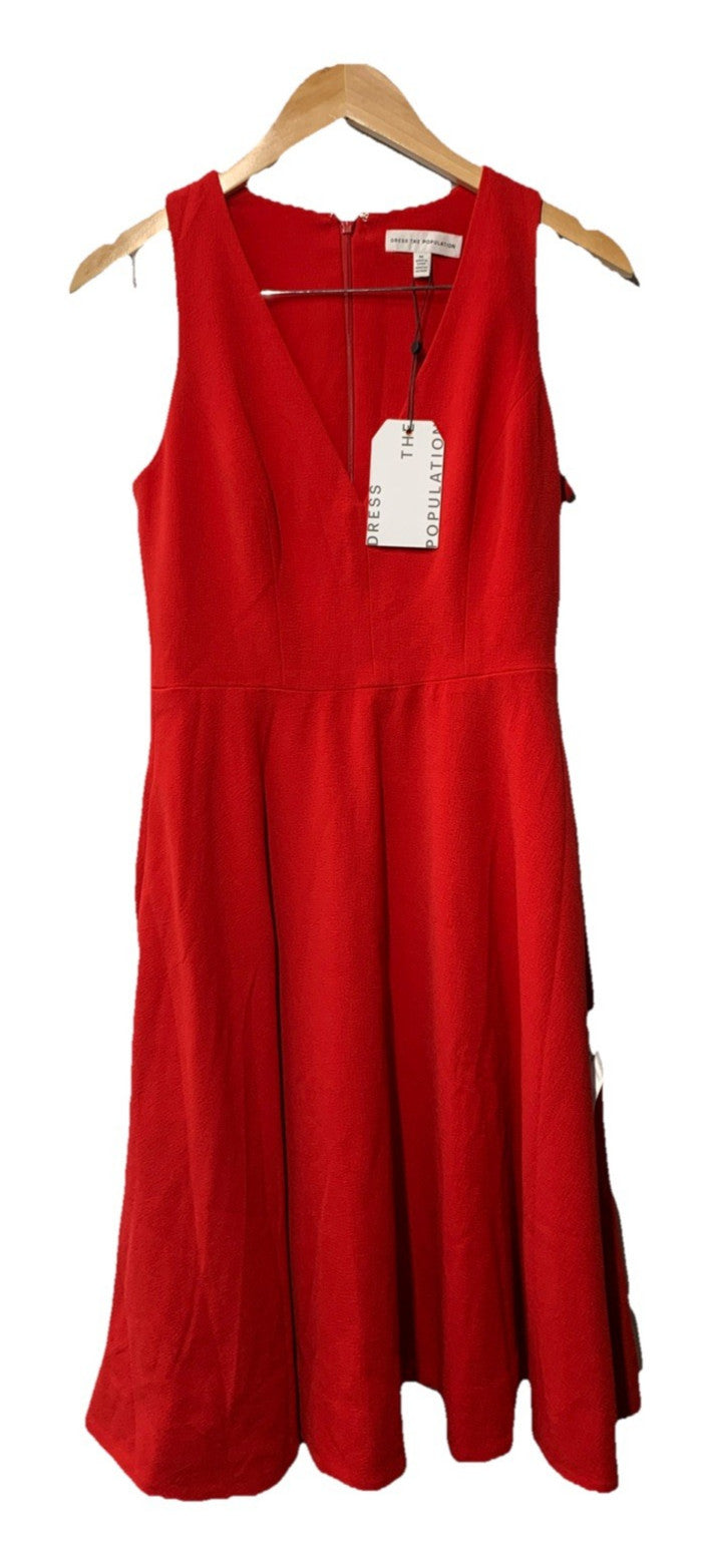 Dress the Population Women's Catalina Electric Dress Medium Sleeveless V-neck