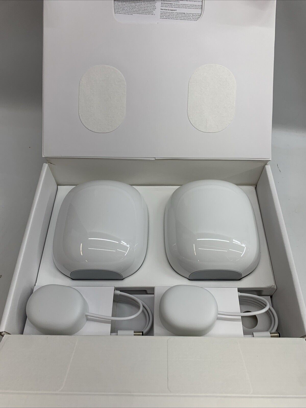 Google Nest Wifi Pro Wi-Fi 6E Router Mesh System Snow White GA03689-US (2-Pack)