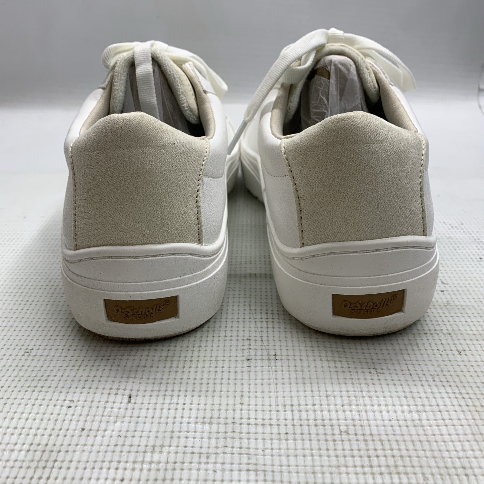 Dr. Scholls Time Off Shoes Womens Size 9W White Lace Up Low Top Sneaker Low-top