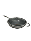 HexClad Hybrid Nonstick 12-Inch 2-Piece Cooking Wok Cookware w/Cover Lid - USED