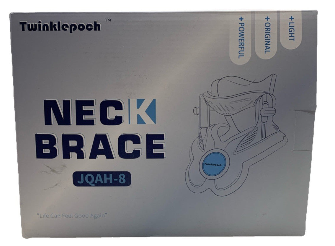 Twinklepoch Cervical Neck Traction Device Brace Light Adjustable HandPump JQAH-8