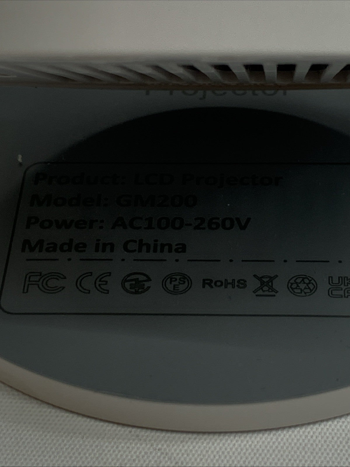 Gaimoo Home Business Cinema Theater Portable Projector WiFi Bluetooth GM200 Whit