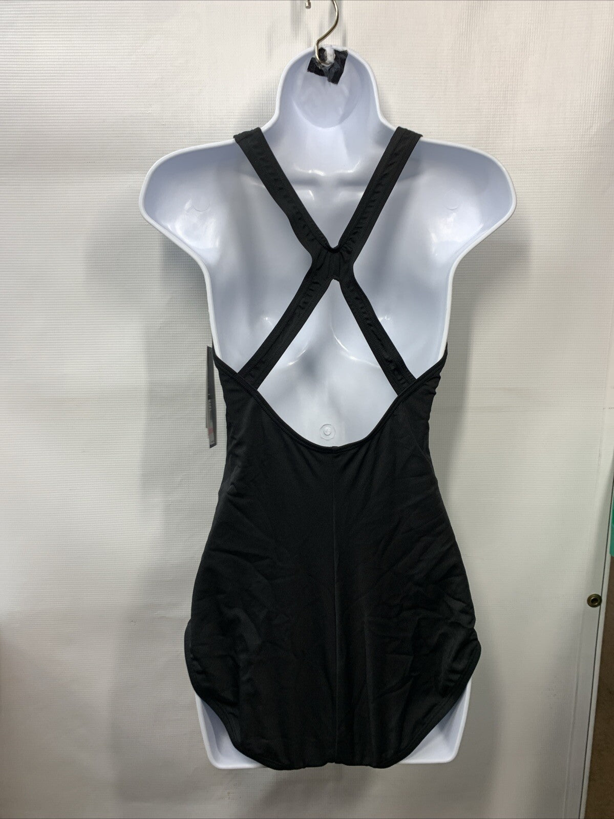 Speedo Standard Swimsuit One Piece Endurance Ultraback Solid Black Swimwear 10