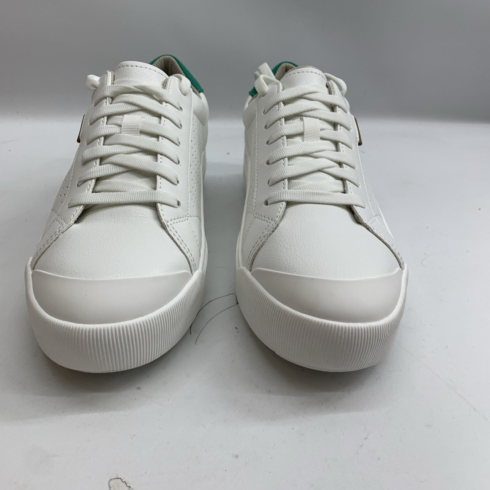 Dr. Scholl's Women Shoe Time Off Max Lace Up Sneaker White/Green Athletic Size 9
