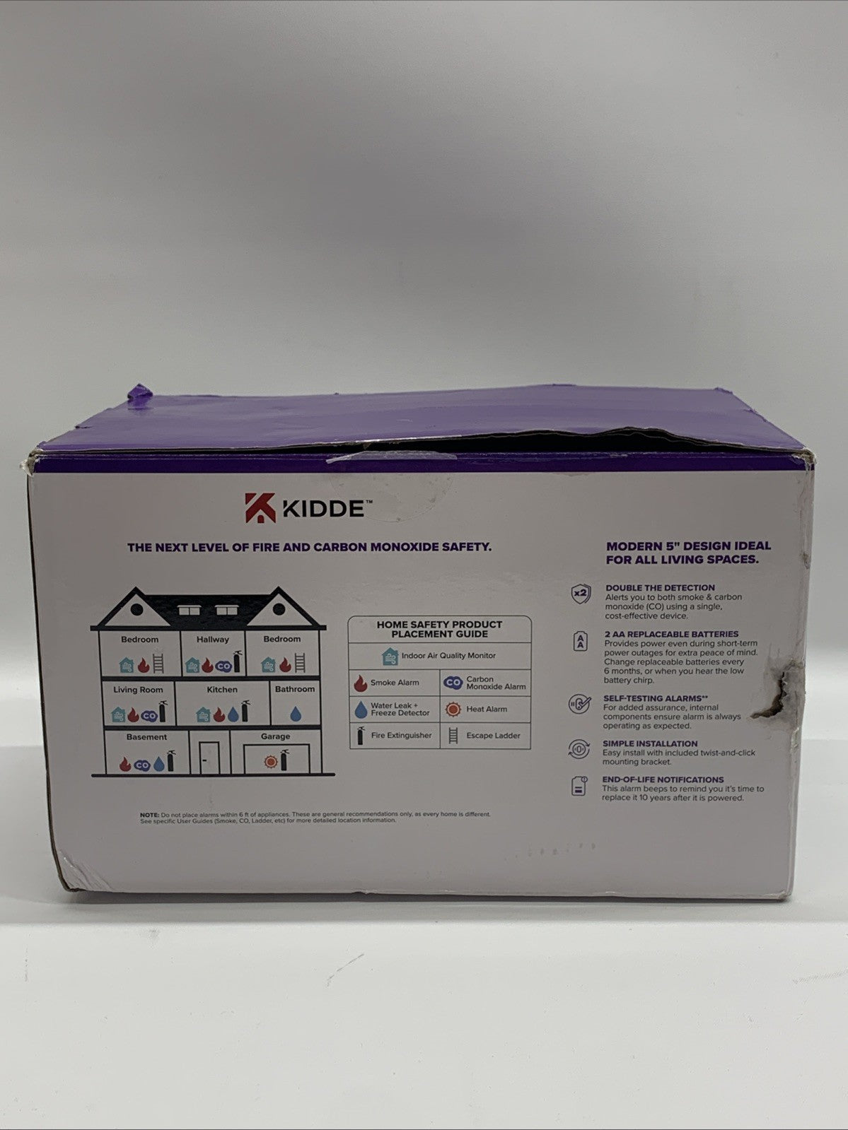 Kidde 30CUDR Smoke & Carbon Monoxide Detector with AA Battery Powered - 4 Pack