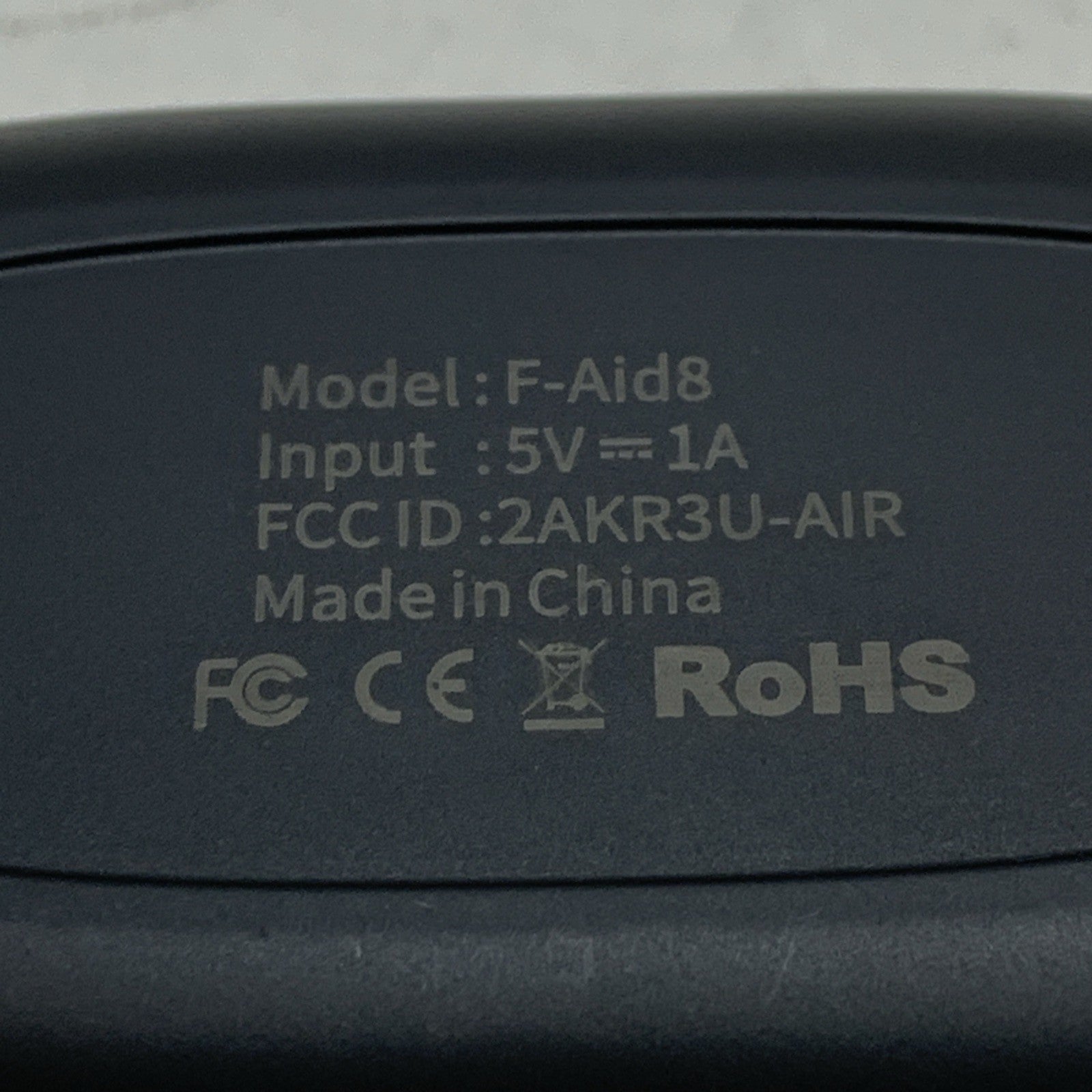 F-Aid8 Bluetooth Hearing Aids Black for Seniors Rechargeable Hearing Aid Earbuds