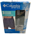 Columbia PFG Men's Woven Boxers Underwear w/Side-slit 2XL Multi-color - 3 Pack