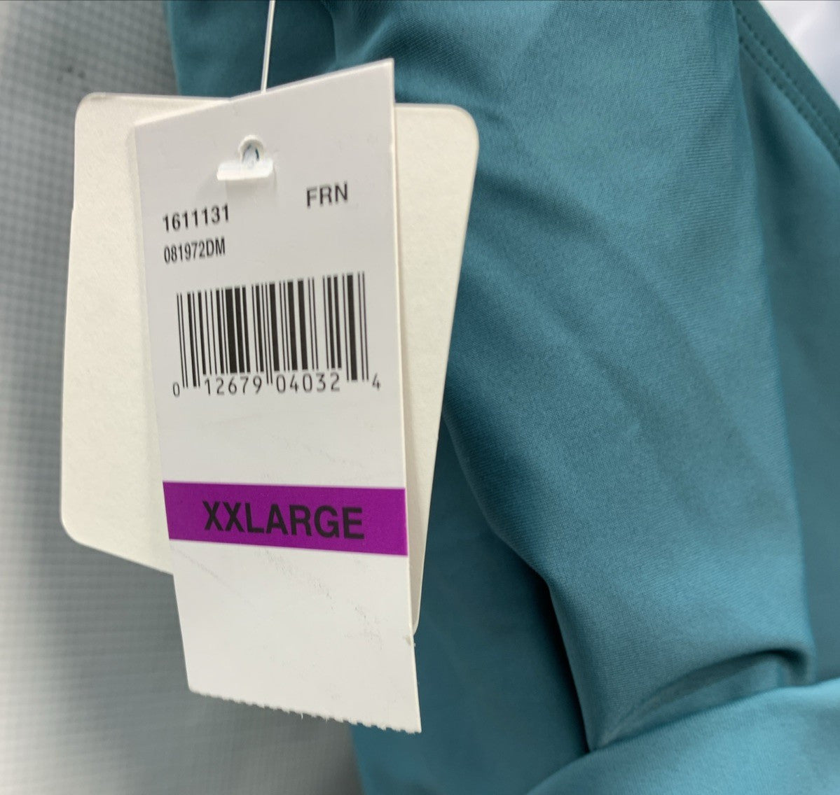 Rebecca Virtue Women's Kelly Ruffle One Piece Swimsuit Plunge Teal XXL Swimwear