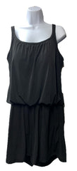 Maxine Of Hollywood MW9MD45 Swim Romper One Piece Swimsuit 20W Black Swimwear