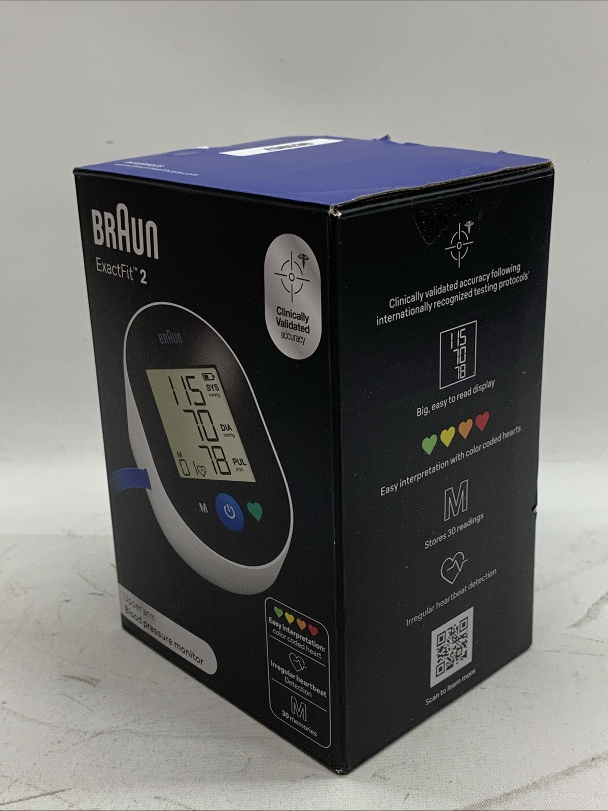 Braun ExactFit 2 BUA4050US Upper-arm Blood Pressure Monitor Easy 1-Button Large