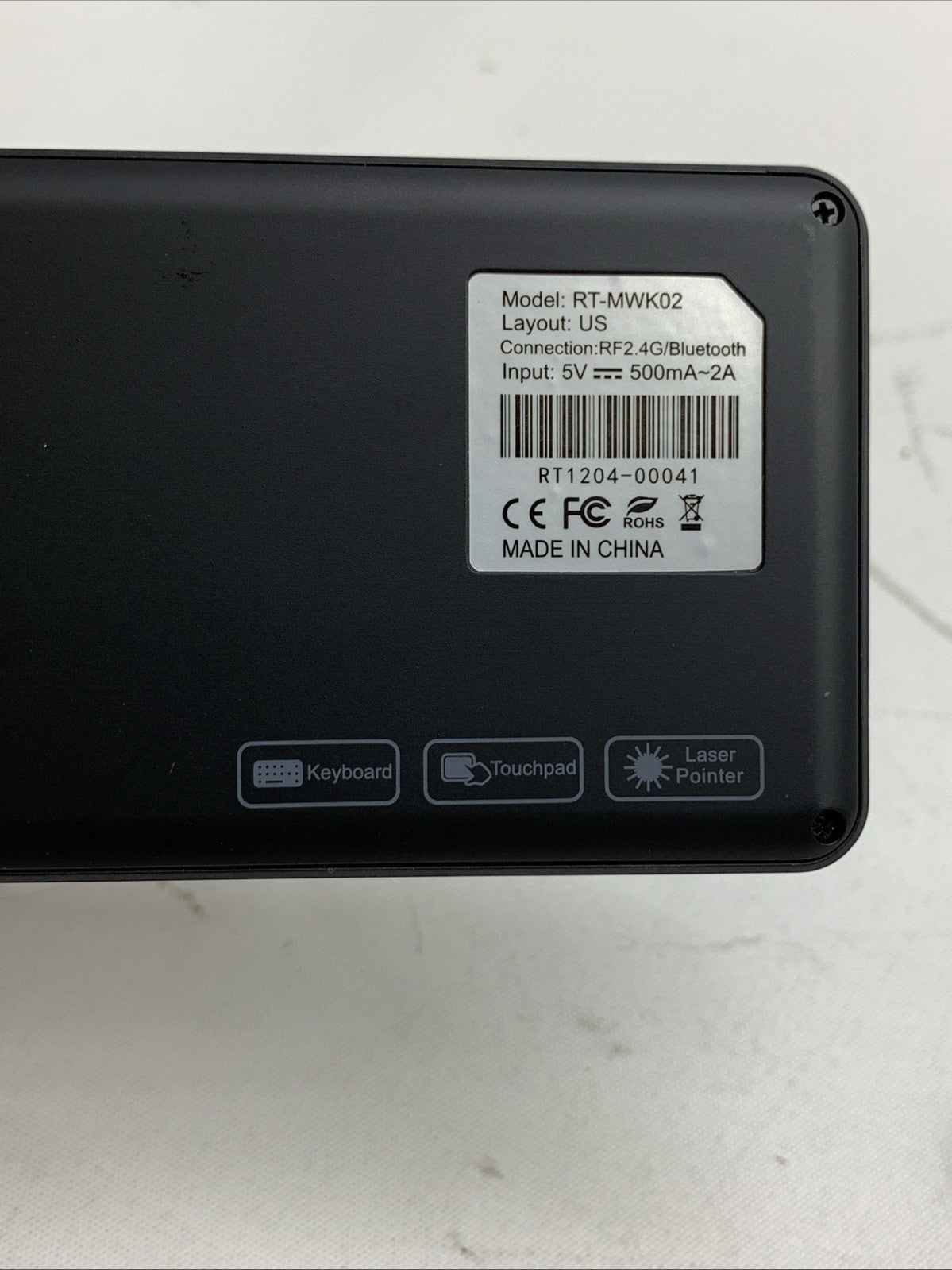 Mini Keyboard with Touchpad, Mini Bluetooth Keyboard, 2.4G Ultra-Thin Handheld