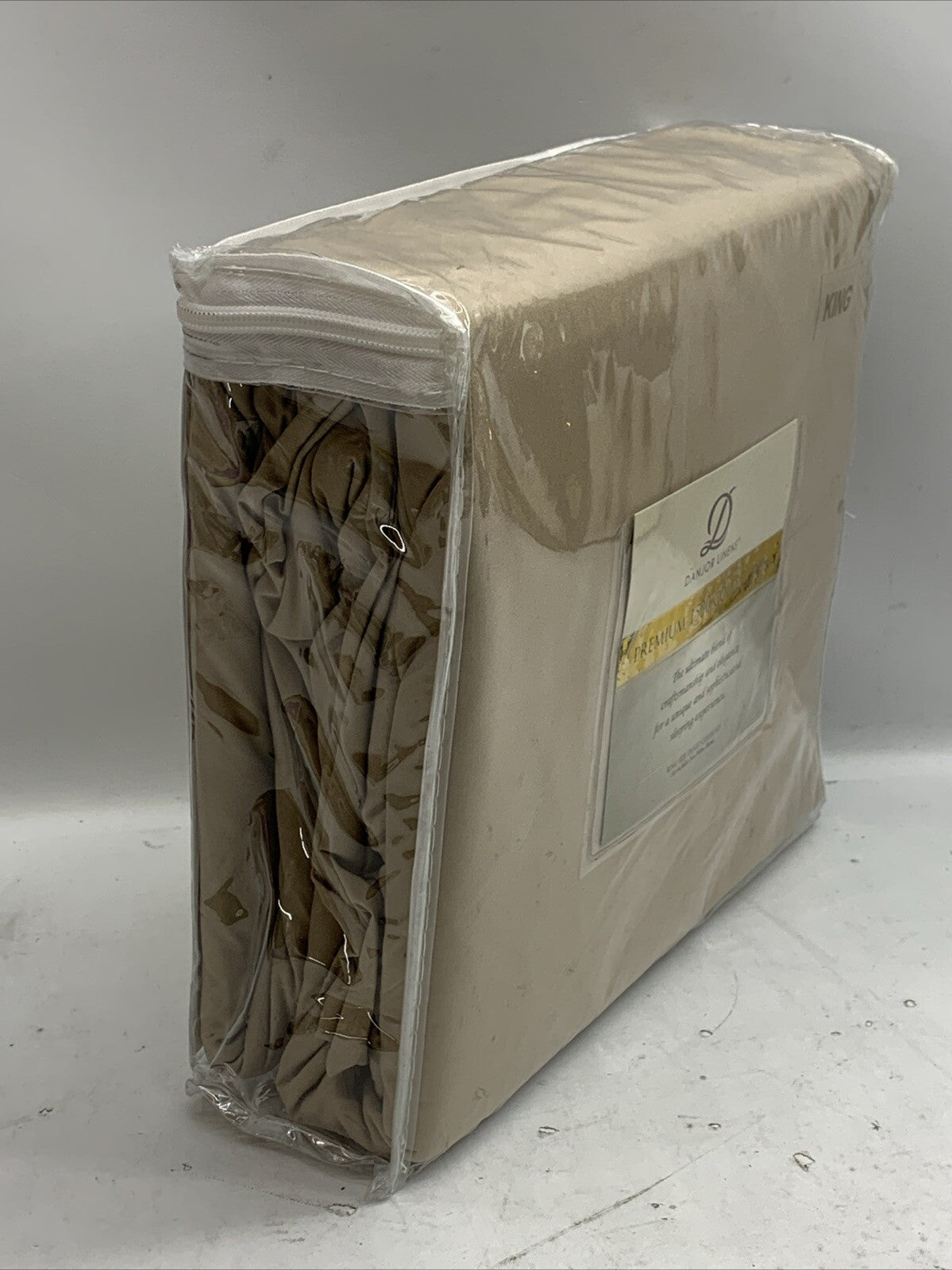 Danjor Linens Tan King Size Bed Sheet Duvet 3 Piece 1500TC Bedding Comfortable