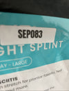 Leg Brace Support Splint Trigger Point Night Plus Stretch Wedges Soft Gray Large