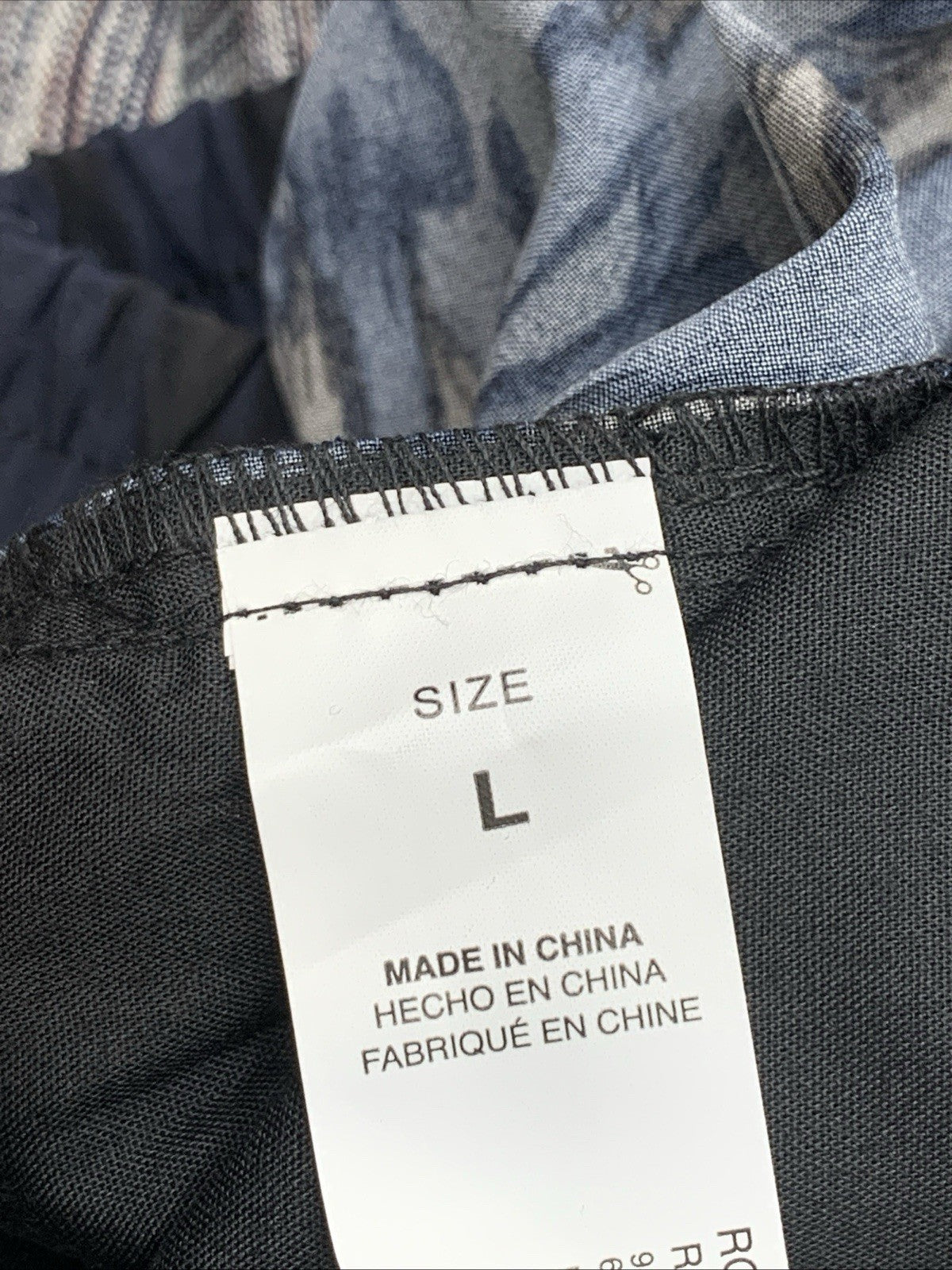 Royalty For Me Techo Men's Large Navy Blue AB001 Tie Dye Short 4 Way Stretch