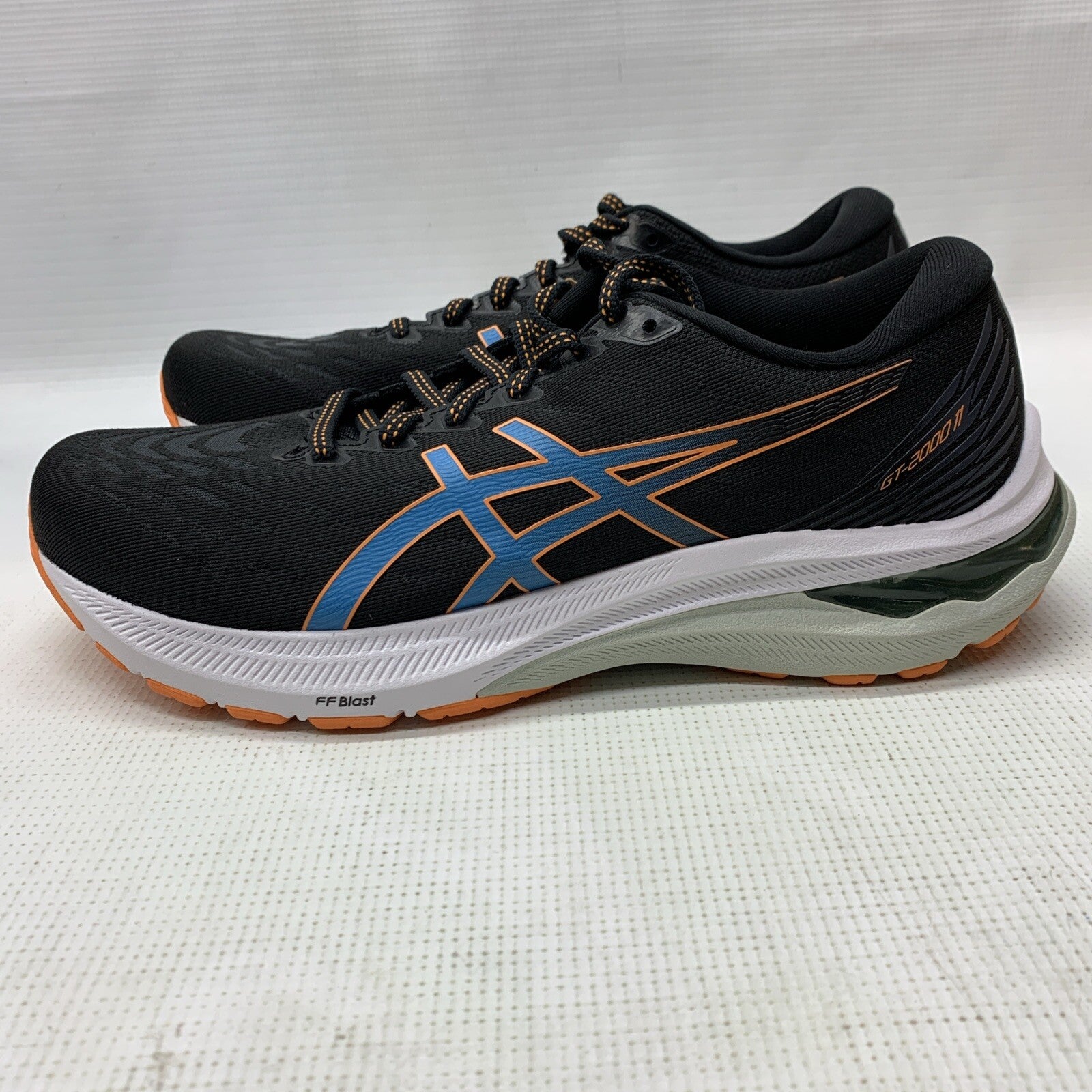 ASICS Men's Shoes GT-2000 11 Black/Sun Peach 1011B441-006 US 7.5 Lace-up Sneaker