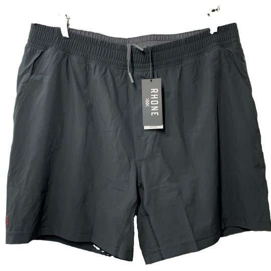 Rhone Men's XL Black Mako Lined 100010-01-XL Stretch Drawstring Anti-Odor Short
