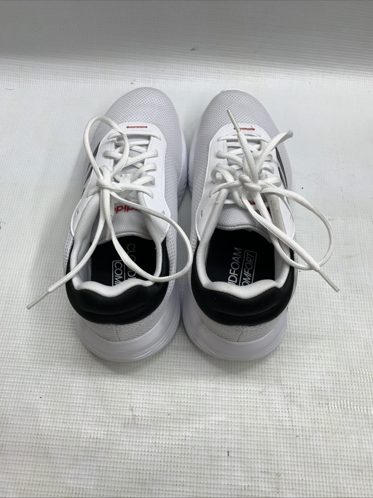 Adidas Cloudfoam Comfy Elastic Lace Ortholite Lace-up White IH3609 Men's Size 9