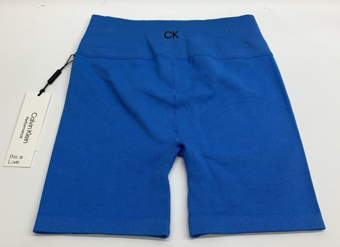 Calvin Klein Women Bike Shorts High Rise 5” Inseam 4way Stretch Activewear Small