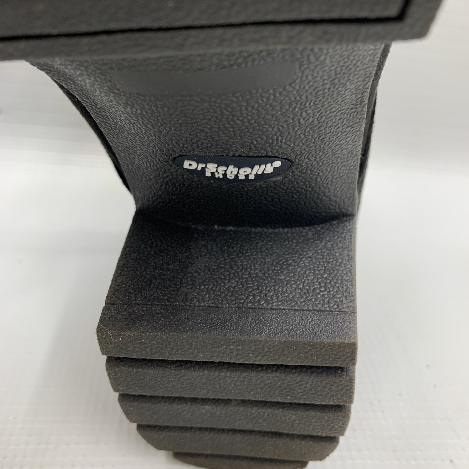 Dr Scholls Womens Size 9M Lawrence Black Casual Lace Up Block Heel Boots Black