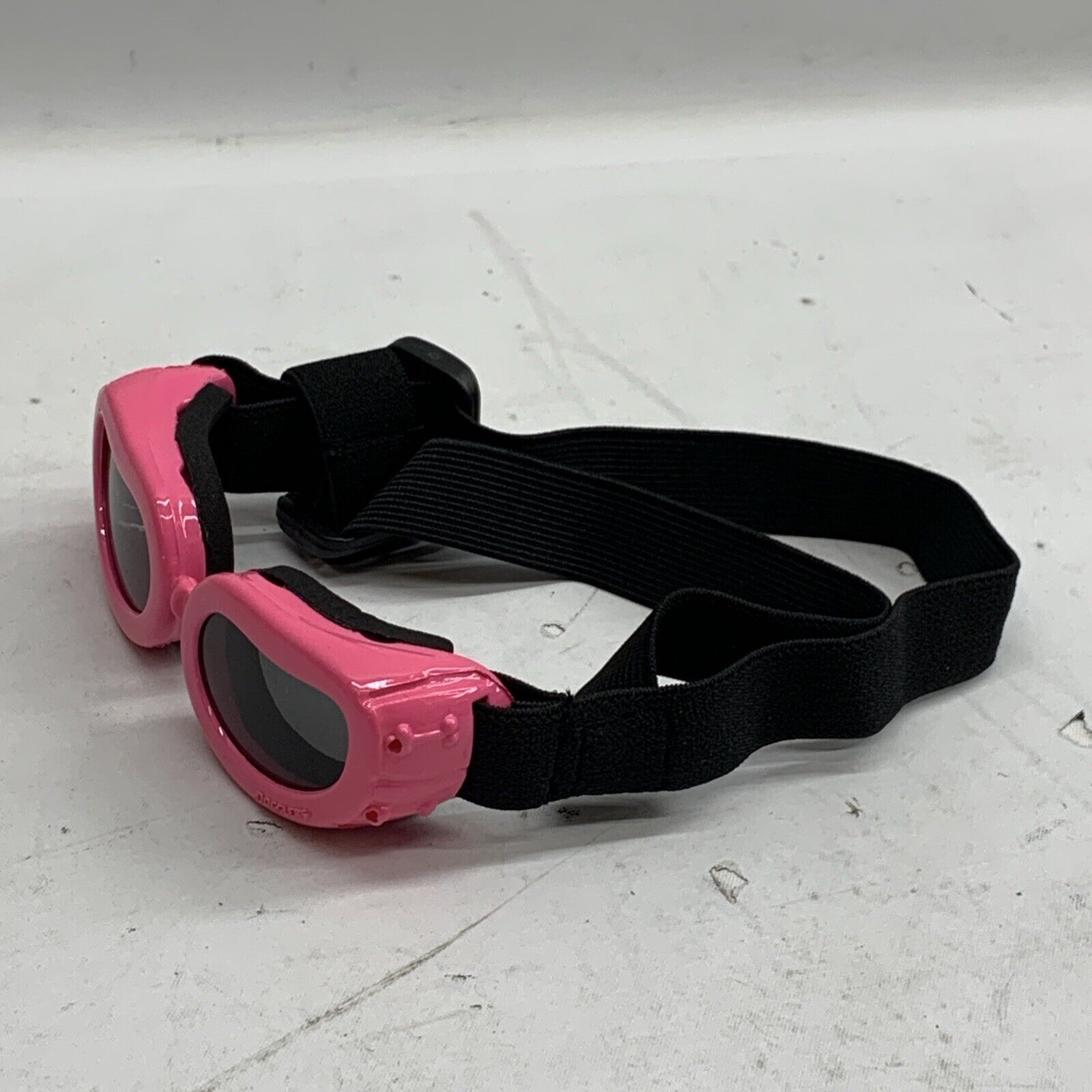 Petrich  Small Dog Goggles Pink Adjustable Head & Chin Straps 100% UV Protection