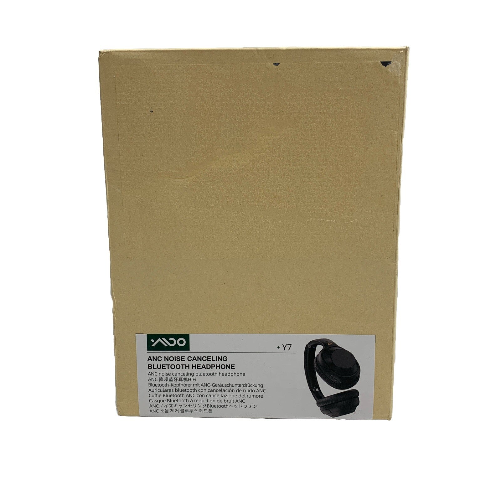 Wireless Bluetooth ANC Noise Canceling Stereo HeadPhones Y7 Black Over Ear Casua