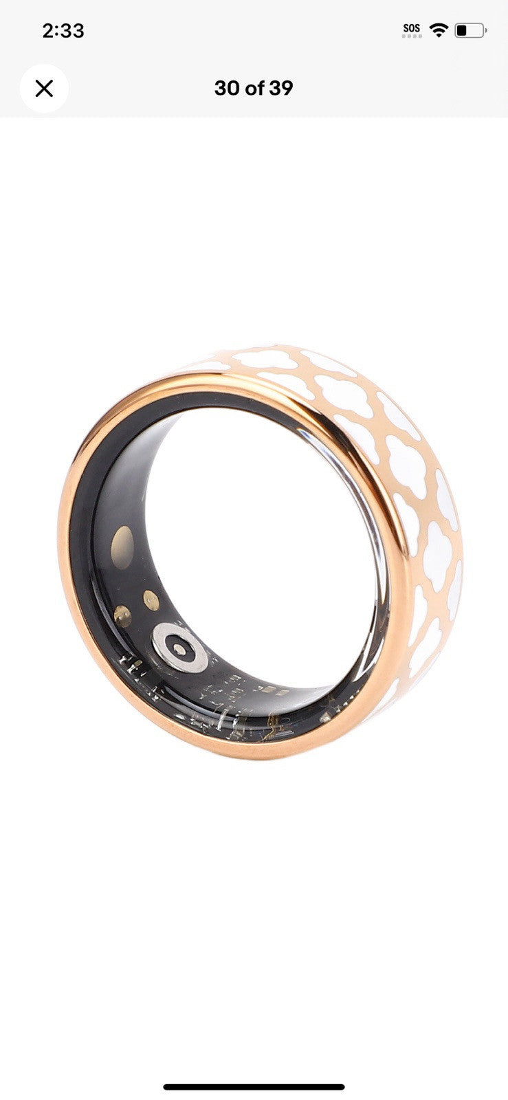Hot Smart Ring Health Tracker For Exercise Monitoring Sport Modes Stain Size 10