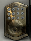 Honeywell Electronic Deadbolt Door Lock with Keypad in Antique Brass, 8712109