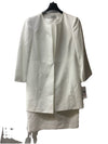 LeSuit Women's 2-Piece Jacket/Dress Suit White Size 10 for Office Formal Events