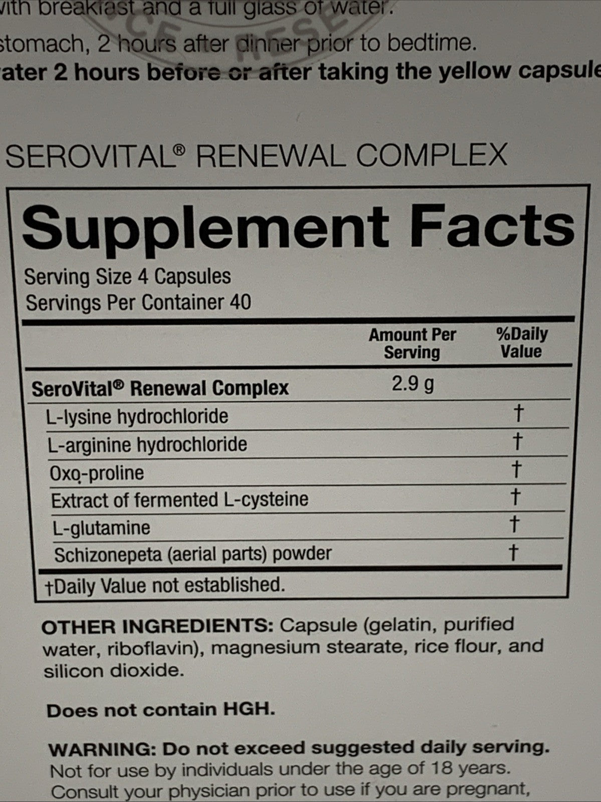 SeroVital Skin Revive 240-count 40 Days Supports Skin Hydration, Energy, Immune