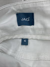 Jag Jeans Women's Amelia Pull-On Slim Ankle Jean Riviera Size 6 White Long Pants