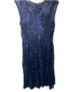 Alex Evenings Women's Dress Embroidered Detail Wedding Cocktail Party Size 14P