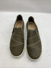 Clarks Womens Caroline Grace Shoes Olive Suede Size 8.5M Round-toe Comfort Flats