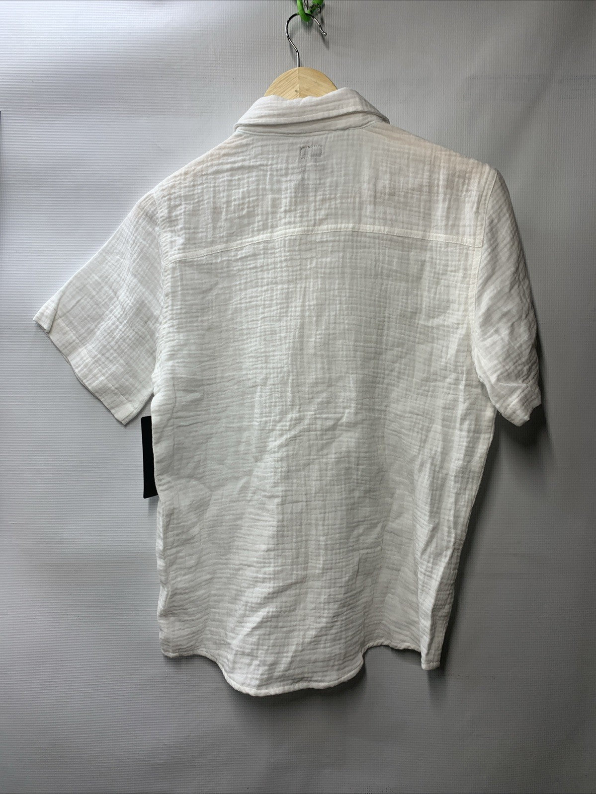 DKNY Boys' Button-up Shirt - Casual Woven Short Sleeve Collared Size XL (18/20)