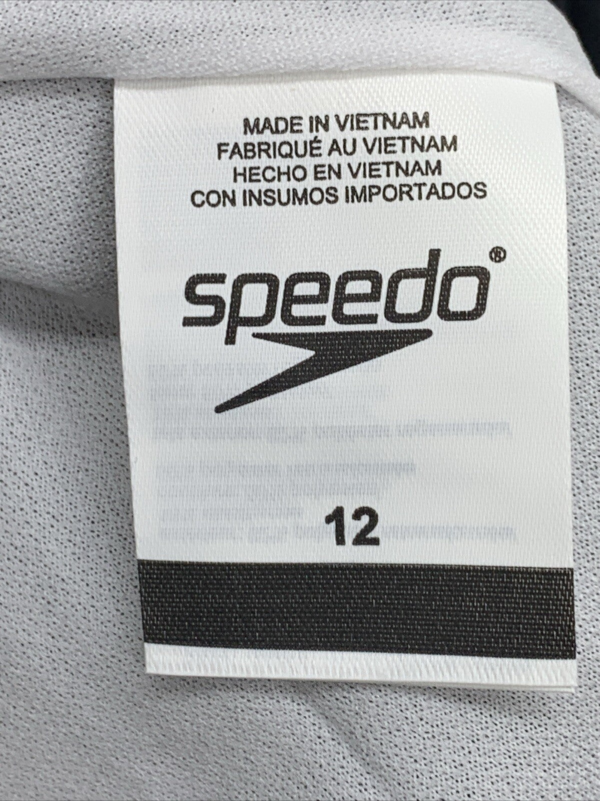 Speedo Girls Infinity Splice Thick Strap One Piece Swimsuit Size 12 Swimwear