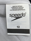 Speedo Girls Infinity Splice Thick Strap One Piece Swimsuit Size 12 Swimwear