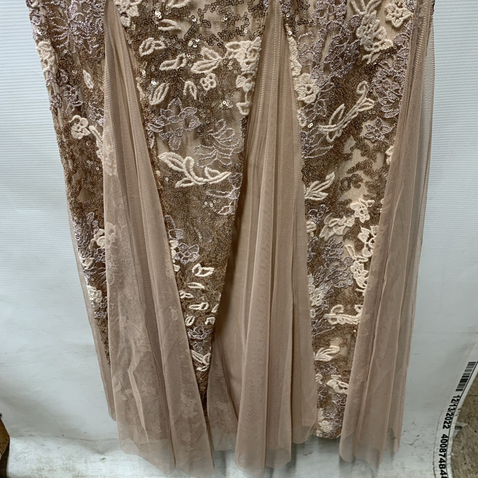 Alex Evenings Womens Long Fit and Flare Dress Godet Detail Size 12 Party/Coctail