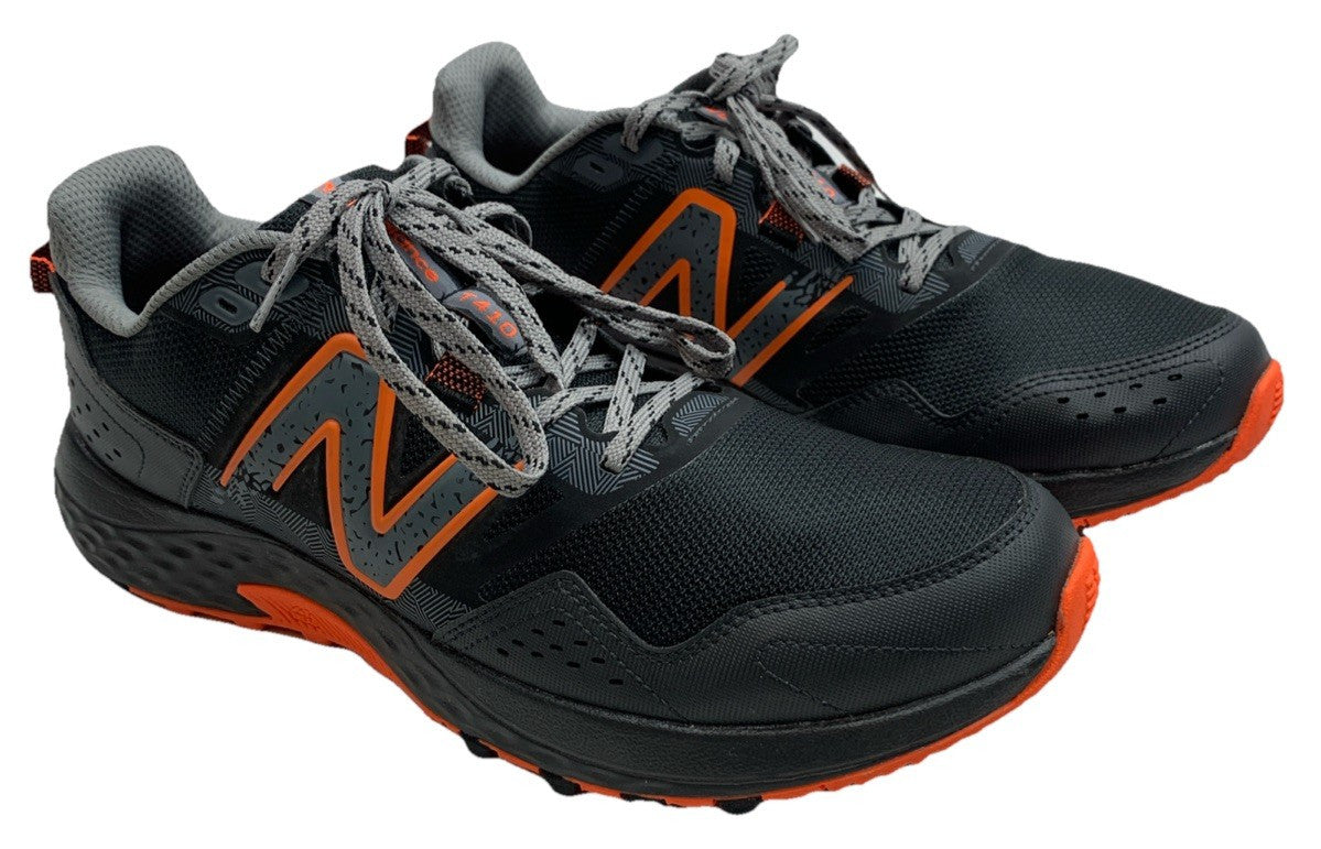 Men's Athleisure New Balance 410 v8 Trail Running Shoe Black/Orange Size 11