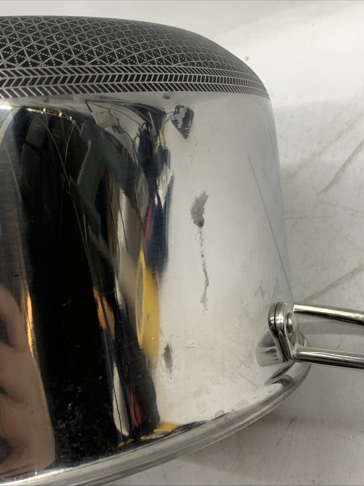 HexClad Hybrid Nonstick 6-Piece Pot Set 8, 3 and 2 Quart with Cover Lids - USED