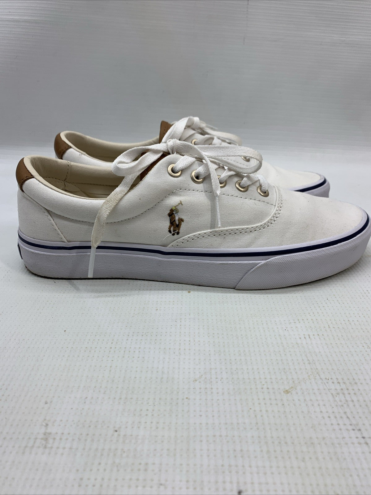 Polo Ralph Lauren Keaton LCL Pony Low Top Lace Up Canvas Sneaker Size 8 Shoes