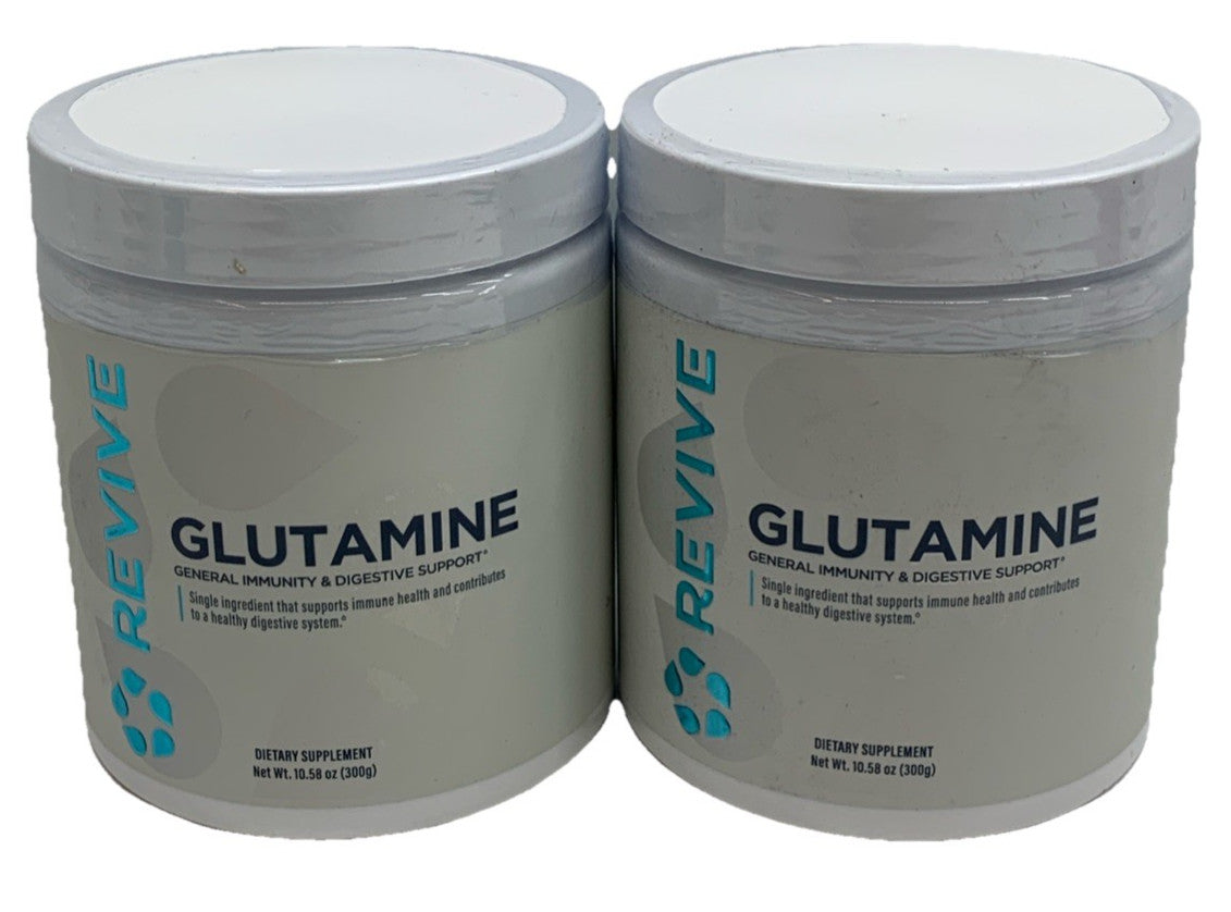 REVIVE MD Glutamine Powder Unflavored Immunity & Digestive Support - Lot Of 2