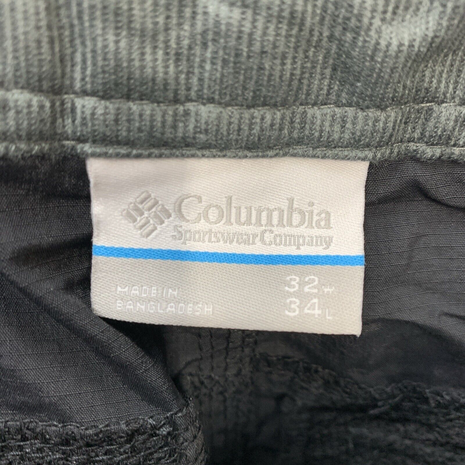 Men's Long Pants Columbia Silver Ridge™ Convertible Pant Size 32Wx34L Black