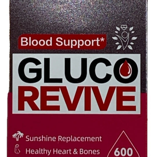 Gluco Revive Blood Support Supplement 600mg 30 Capsules Healthy Hearts & Bones