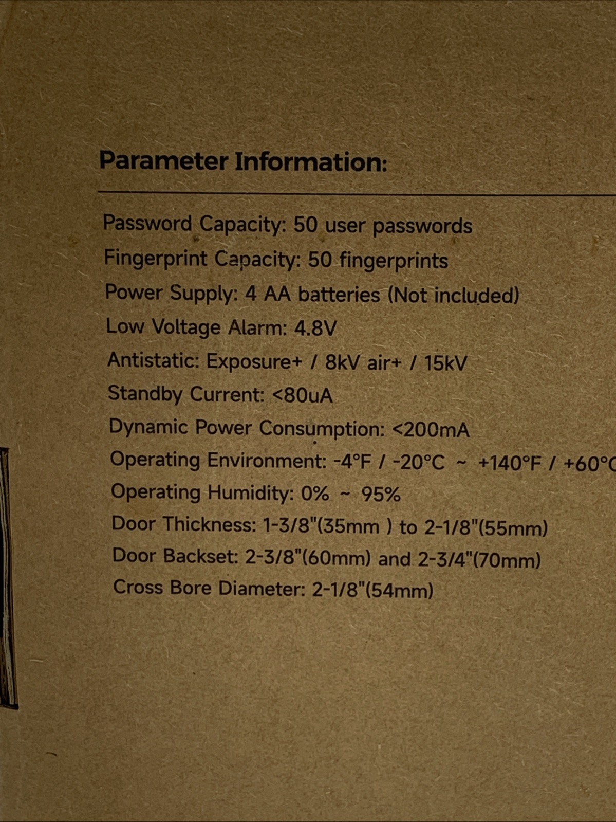 Arpha T229 Video Smart Door Lock 6in1 Entry Fingerprint Deadbolt Handle Doorbell