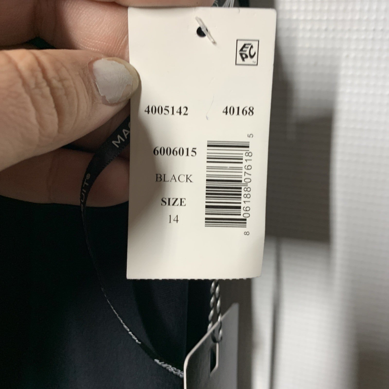 Magicsuit Women's Black Sophie Shelf Bra Size 14 Tankini Top Swimwear 6006015