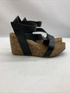 Blowfish Malibu Women's Hapuku Wedge Sandal Scotch Dyecut Size 10 Black Open Toe